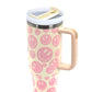 Smiley Face 40oz Stainless Steel Tumbler