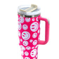 Smiley Face 40oz Stainless Steel Tumbler